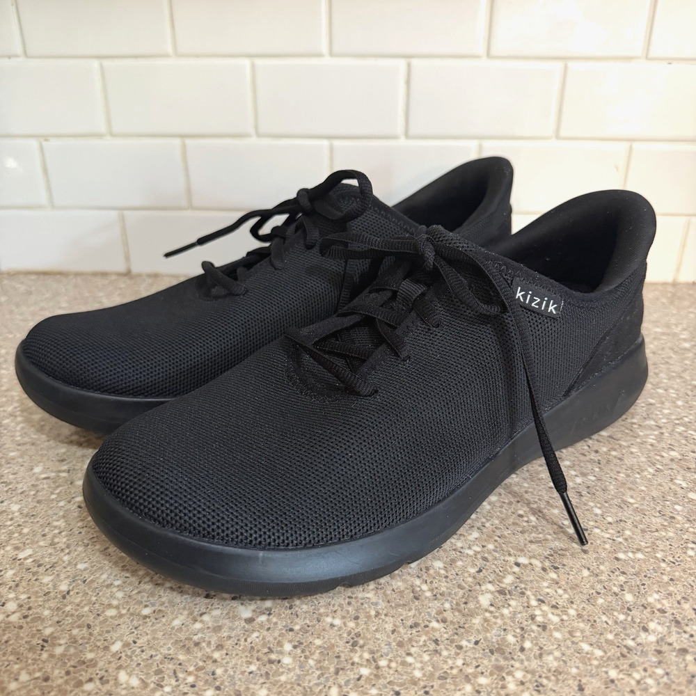 Kizik Madrid Eco Knit SlipOn Hands Free Shoe Sneaker Size 9.5 Women /8 Men Black
